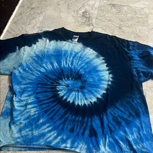 Blue Tie-Dye Short Sleeve Tee